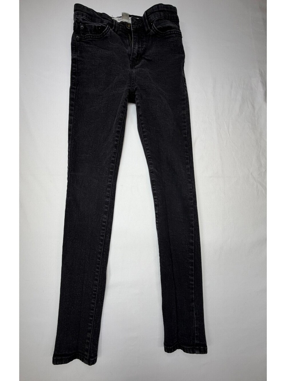 New Look Mens Super Skinny Jeans Stretch Zip Fly Slim Fit Low Rise Size 28 Black